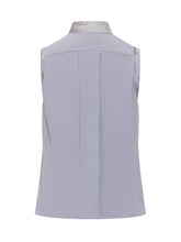 ELISABETTA FRANCHI - Sleeveless Shirt With Draped Neckline - Pink - LIDIASHOPPING® - Official Website