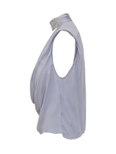 ELISABETTA FRANCHI - Sleeveless Shirt With Draped Neckline - Pink - LIDIASHOPPING® - Official Website