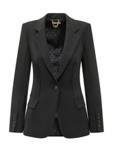 ELISABETTA FRANCHI - Giacca Monopetto Tailored - Nero - LIDIASHOPPING® - Official Website