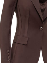 ELISABETTA FRANCHI - Tailored Single-Breasted Blazer - Brown - LIDIASHOPPING® - Official Website