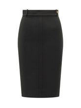 ELISABETTA FRANCHI - Midi Pencil Skirt - Black - LIDIASHOPPING® - Official Website