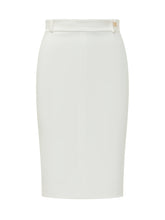 ELISABETTA FRANCHI - Midi Pencil Skirt - White - LIDIASHOPPING® - Official Website