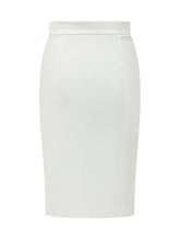ELISABETTA FRANCHI - Midi Pencil Skirt - White - LIDIASHOPPING® - Official Website