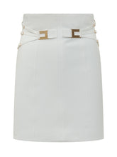 ELISABETTA FRANCHI - Skirt with Gold Detai - White | Lidia Shopping ® | Official Website