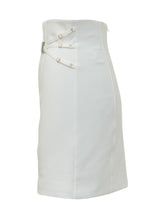 ELISABETTA FRANCHI - Skirt with Gold Detai - White | Lidia Shopping ® | Official Website
