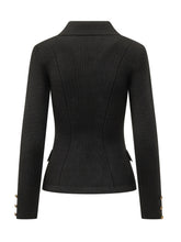 ELISABETTA FRANCHI - Double-Breasted Blazer - Black | Lidia Shopping ® | Official Website