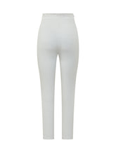 ELISABETTA FRANCHI - Pantalone con Dettagli Dorati - Bianco - LIDIASHOPPING® - Official Website