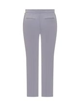ELISABETTA FRANCHI - Straight Leg Trousers with Front Pleat - Purple - LIDIASHOPPING® - Official Website