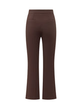 ELISABETTA FRANCHI - Flared Trousers with Buttons - Brown - LIDIASHOPPING® - Official Website