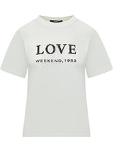 WEEKEND MAX MARA - T-shirt Agile con Ricamo - Bianco | Lidia Shopping | Official Website