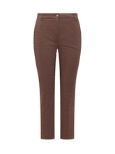 PINKO - Slim-Fit Linen Trousers - Brown - LIDIASHOPPING® - Official Website
