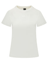 PINKO - T-shirt con Logo Ricamato - Bianco - LIDIASHOPPING® - Official Website