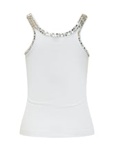 PINKO - Top Canotta con Applicazioni - Bianco | Lidia Shopping | Official Website
