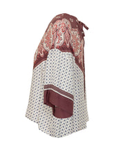 PINKO - Paisley Print Twill Blouse - Red - LIDIASHOPPING® - Official Website