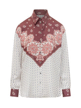 PINKO - Bandana-Print Twill Shirt - Multicolor - LIDIASHOPPING® - Official Website