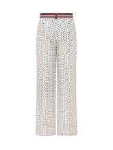 PINKO - Ruth Wide Leg Pants - White - LIDIASHOPPING® - Official Website