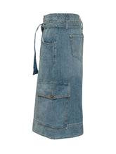 PINKO - Bermuda in Denim con Tasche Cargo - Blu | Lidia Shopping | Official Website