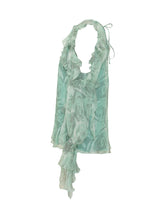 PINKO - Saiak Creponne Blouse with Floral Print - Green - LIDIASHOPPING® - Official Website