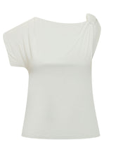 PINKO - One Shoulder Draped Top - White - LIDIASHOPPING® - Official Website
