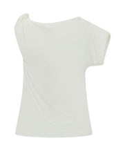 PINKO - One Shoulder Draped Top - White - LIDIASHOPPING® - Official Website