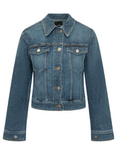 PINKO - Giacca in Denim con Colletto e Tasche - Blu - LIDIASHOPPING® - Official Website