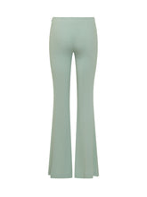 PINKO - Pantalone Svasato a Vita Alta - Verde - LIDIASHOPPING® - Official Website