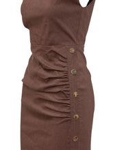 PINKO - Midi Dress with Side Draping - Brown - LIDIASHOPPING® - Official Website