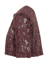 PINKO - Floral Lace Cropped Jacket - Purple - LIDIASHOPPING® - Official Website