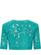 PINKO - Lace Platano Spencer with Buttons - Green - LIDIASHOPPING® - Official Website