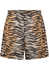 PINKO - Animal Print Drawstring Shorts - Brown - LIDIASHOPPING® - Official Website