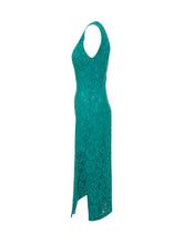 PINKO - Abito lungo in pizzo Drupa - Verde | Lidia Shopping ® | Official Website