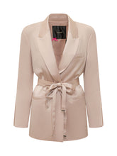 PINKO - Rapa Blazer with Lapels and Belt - Pink - LIDIASHOPPING® - Official Website