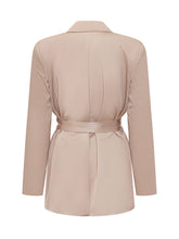 PINKO - Rapa Blazer with Lapels and Belt - Pink - LIDIASHOPPING® - Official Website