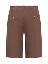 PINKO - Tailored Bermuda Shorts with Button - Brown - LIDIASHOPPING® - Official Website