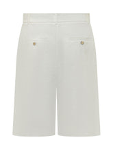 PINKO - Bermuda Bryana a Vita Alta - Bianco - LIDIASHOPPING® - Official Website