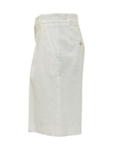 PINKO - Bermuda Bryana a Vita Alta - Bianco - LIDIASHOPPING® - Official Website