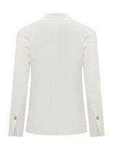 PINKO - Single-Breasted Linen Blazer - White - LIDIASHOPPING® - Official Website
