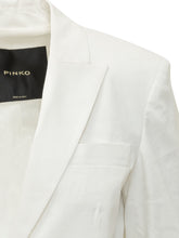 PINKO - Single-Breasted Linen Blazer - White - LIDIASHOPPING® - Official Website