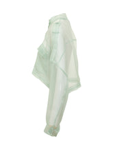 PINKO - Longan Short Organza Caban - Green - LIDIASHOPPING® - Official Website