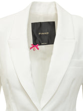 PINKO - Carciofo Canvas Jacket - White - LIDIASHOPPING® - Official Website
