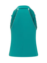 PINKO - Structured Vest with Lapels - Green - LIDIASHOPPING® - Official Website