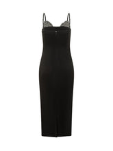 PINKO - Carruba Midi Dress with Jewel Details - Black - LIDIASHOPPING® - Official Website