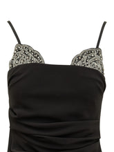 PINKO - Abito midi Carruba con dettagli gioiello - Nero - LIDIASHOPPING® - Official Website