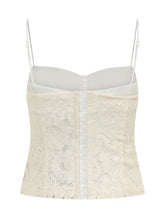 PINKO - Bustino in Pizzo con Spalline - Bianco - LIDIASHOPPING® - Official Website