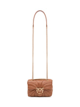 PINKO - Love Puff Mini Shoulder Bag with Chain - Brown - LIDIASHOPPING® - Official Website