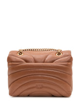 PINKO - Love Puff Mini Shoulder Bag with Chain - Brown - LIDIASHOPPING® - Official Website