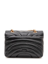 PINKO - Love Puff Mini Quilted Bag with Flap and Chain Strap - Black - LIDIASHOPPING® - Official Website