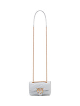 PINKO - Love Puff Baby Shoulder Bag with Chain - Blue - LIDIASHOPPING® - Official Website
