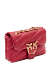 PINKO - Love Puff Baby Quilted Bag with Flap and Chain Strap - Red - LIDIASHOPPING® - Official Website