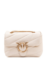 PINKO - Love Puff Baby Shoulder Bag with Chain - White - LIDIASHOPPING® - Official Website